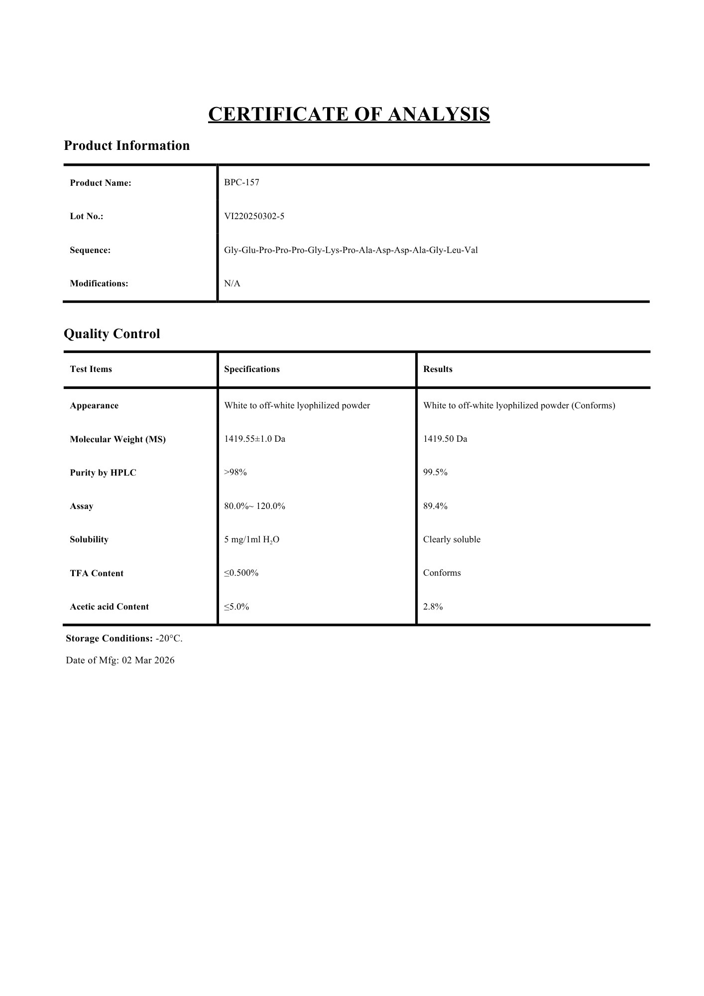 BPC-157 5mg